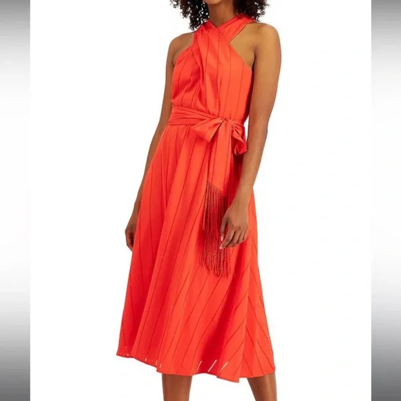 ivory halter neck midi dress Ivory Halter Neck Midi Dress